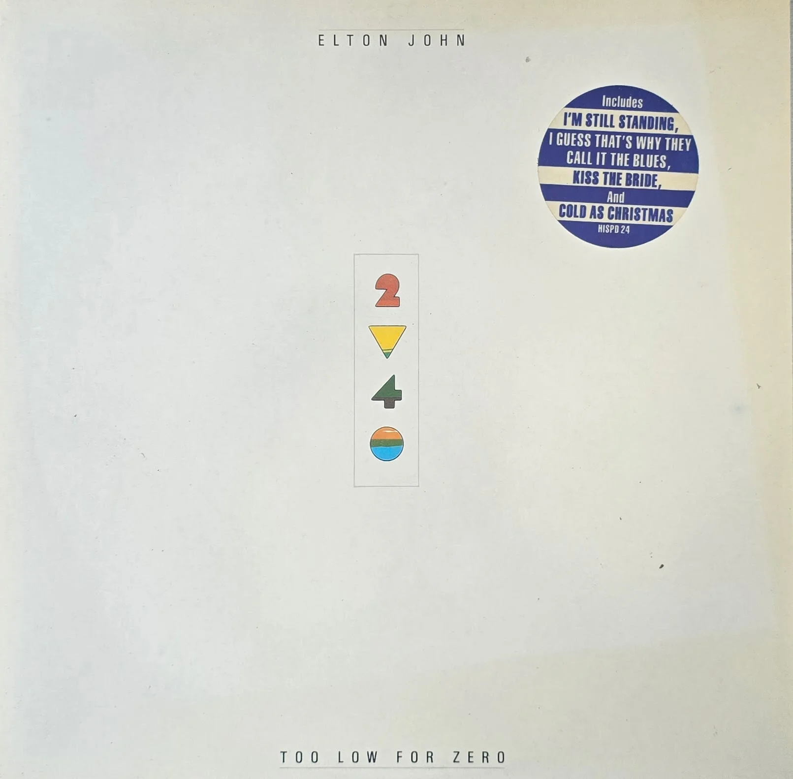 Elton John – Too Low For Zero