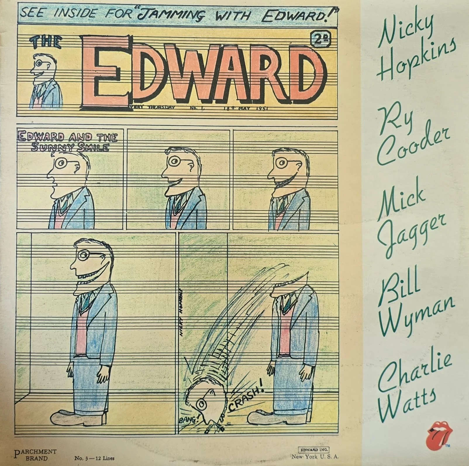 Nicky Hopkins, Ry Cooder, Mick Jagger, Bill Wyman, Charlie Watts – Jamming With Edward!