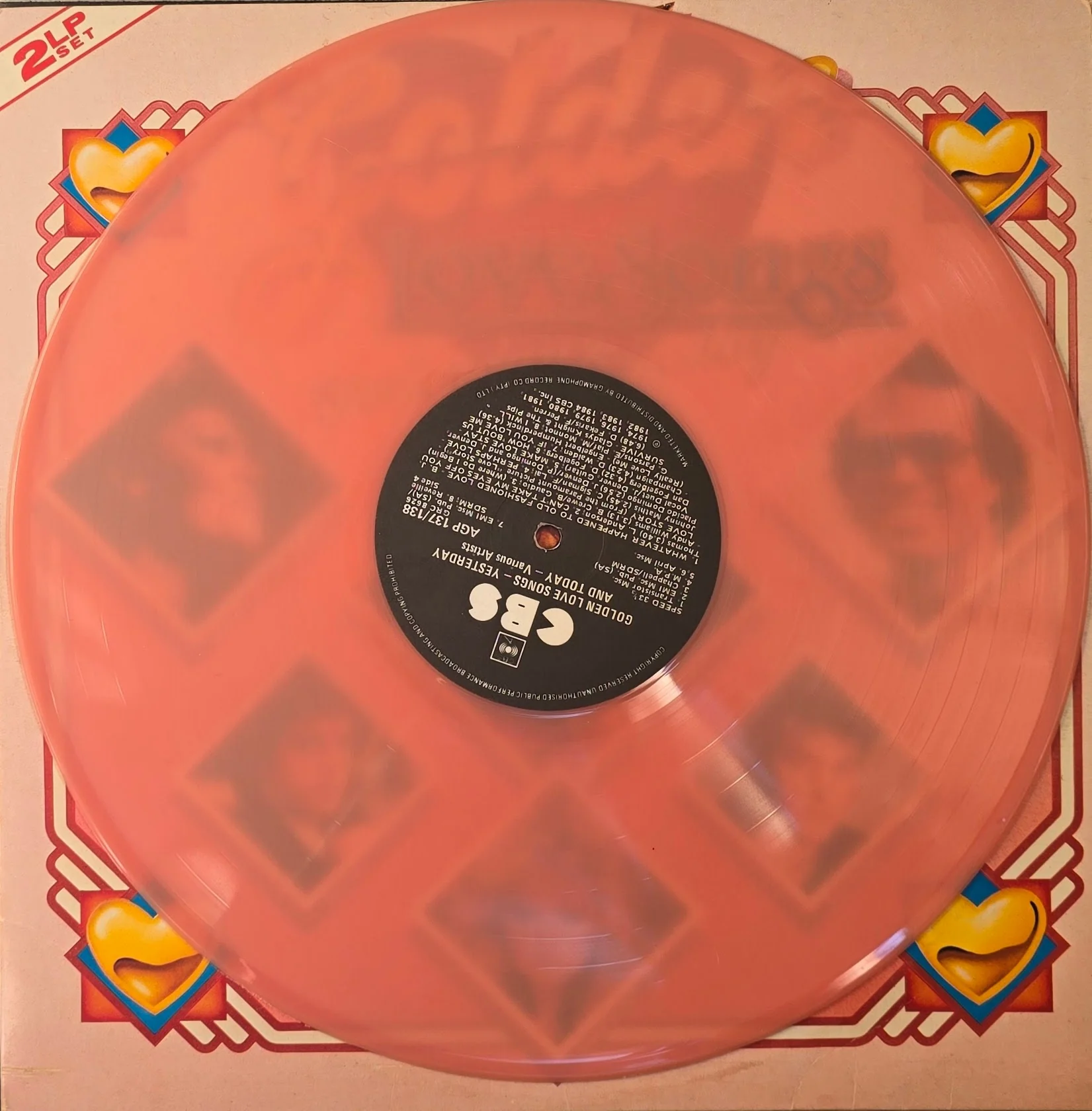 Various – Golden Love Songs Yesterday & Today (Pink Vinyl Records) - Image 2
